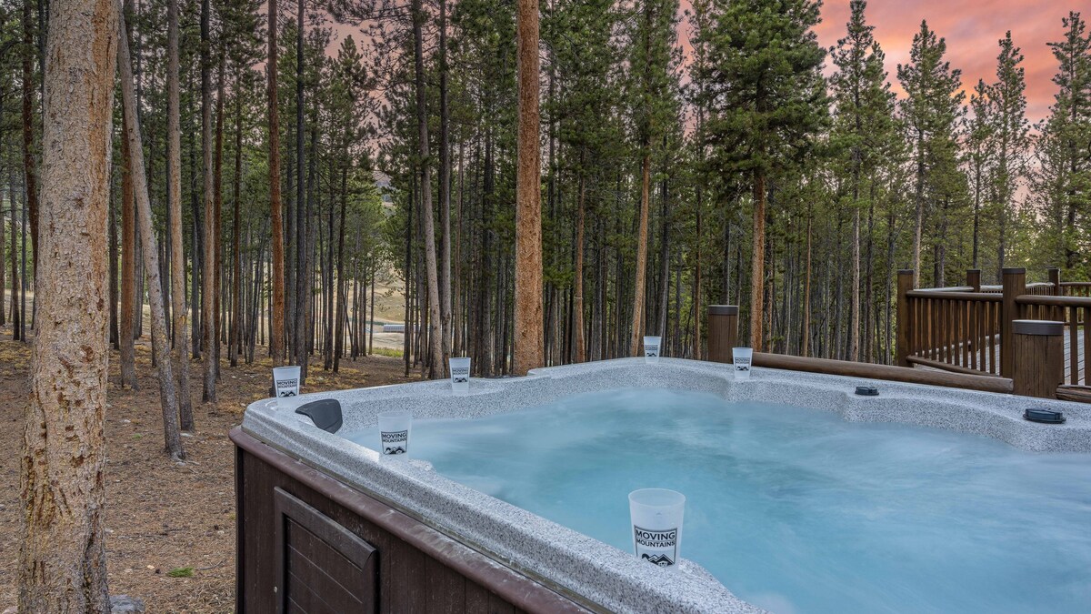 热水浴缸+滑雪进出-滑雪经典小屋