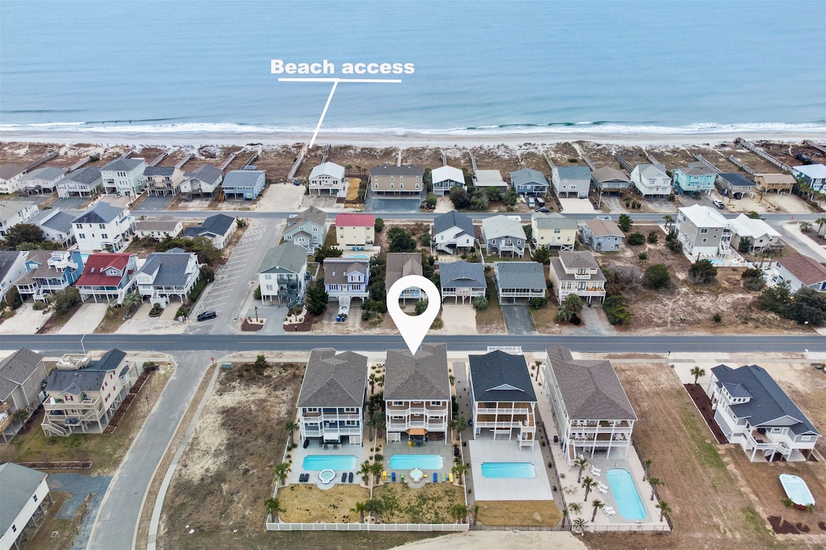 Beach Easy at Ocean Isle, Heated Pool and Tiki Bar