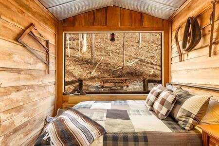 Glamping Cabin |巨大的窗户|自然爱好者梦想