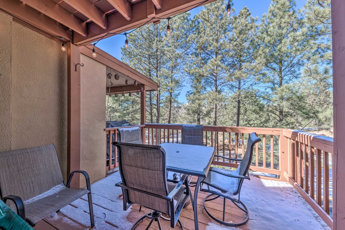 Scenic & Central Ruidoso Condo w/ Deck, Grill