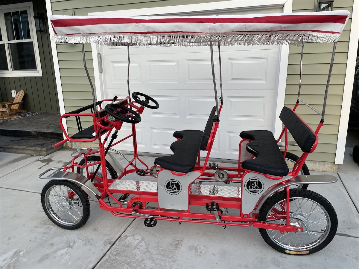 Spring Specials! Bench bike, hot tub, fire pit, ki