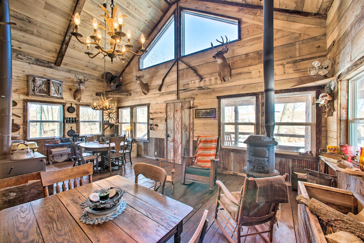 Rustic Powersville Cabin: Secluded Countryside!