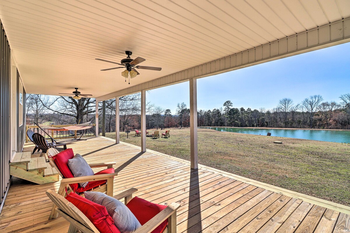 Greers Ferry Retreat w/ Deck & Stocked Pond!