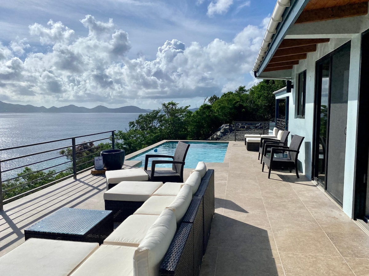 Jost Van Dyke, BVI 3 Bedroom Villa with Caribbean