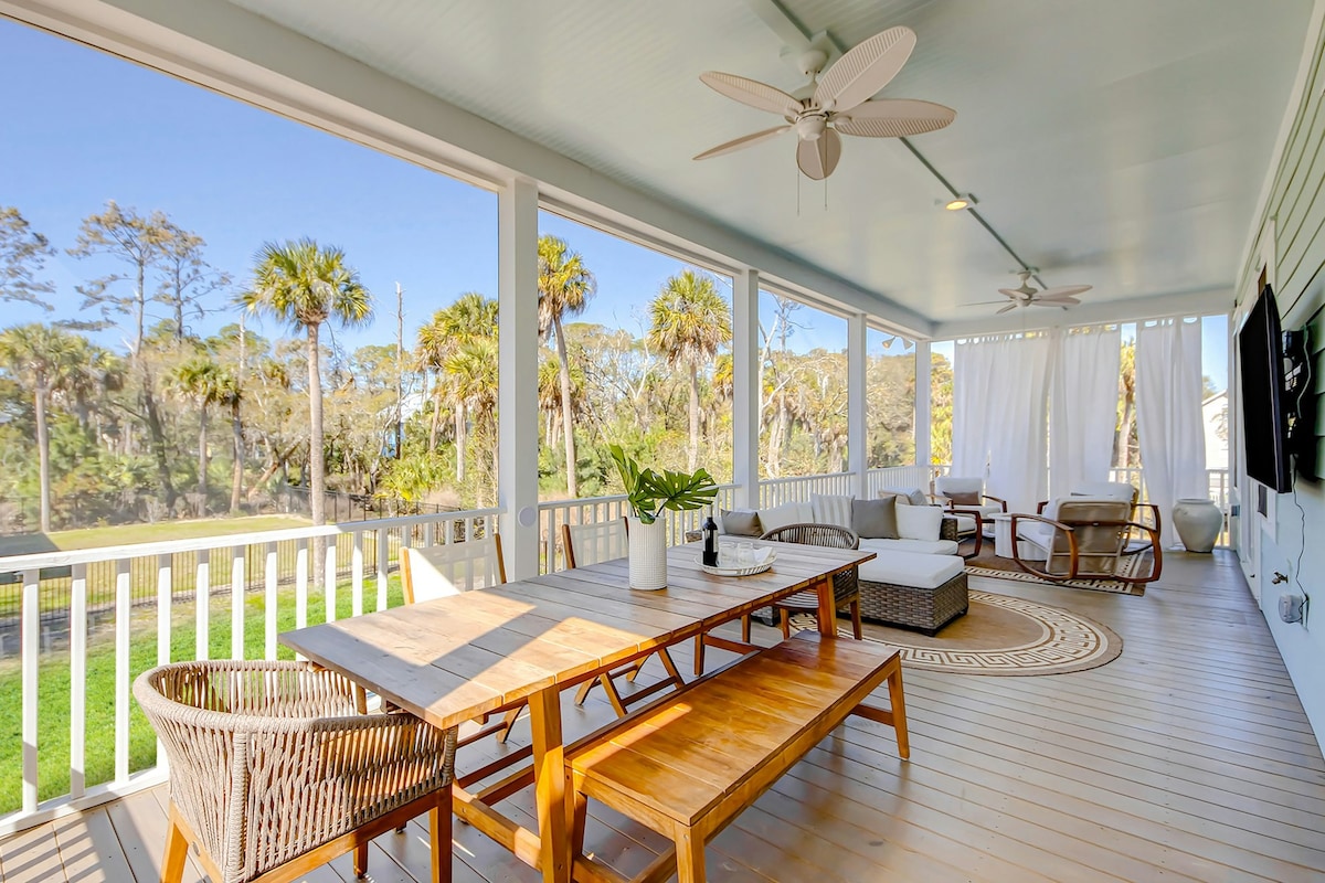 Luxury 4BR Edisto Island | Pool | Elevator