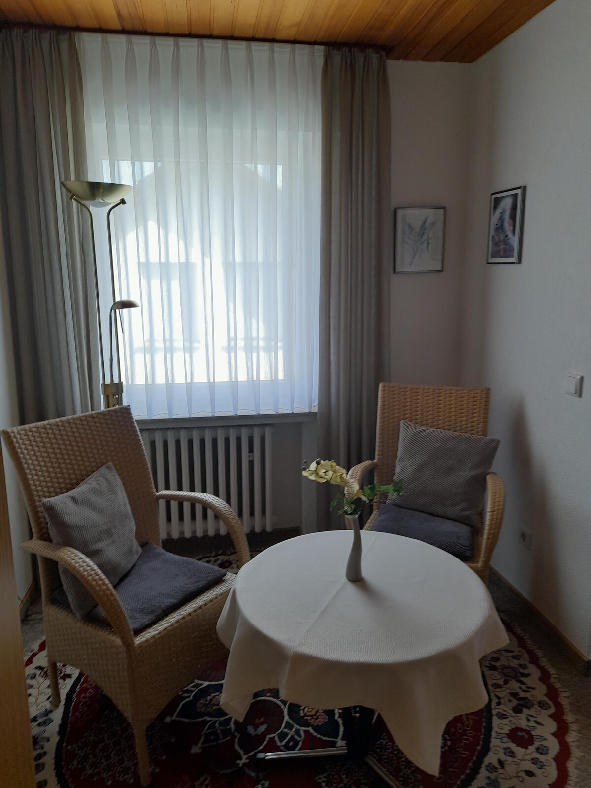 Doppelzimmer mit Balkon (Ferienwohnung Iburgblick)