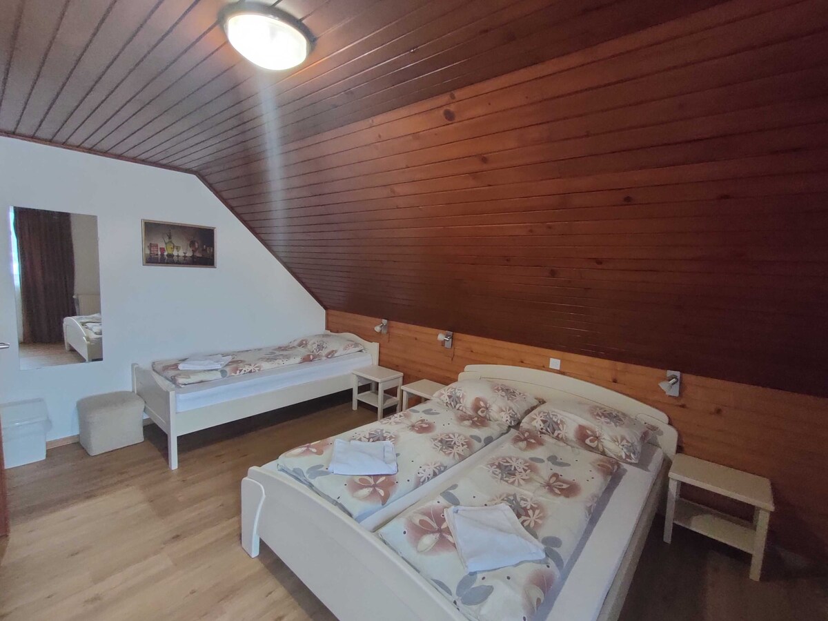 Triple room with balcony at Guesthouse Resje
