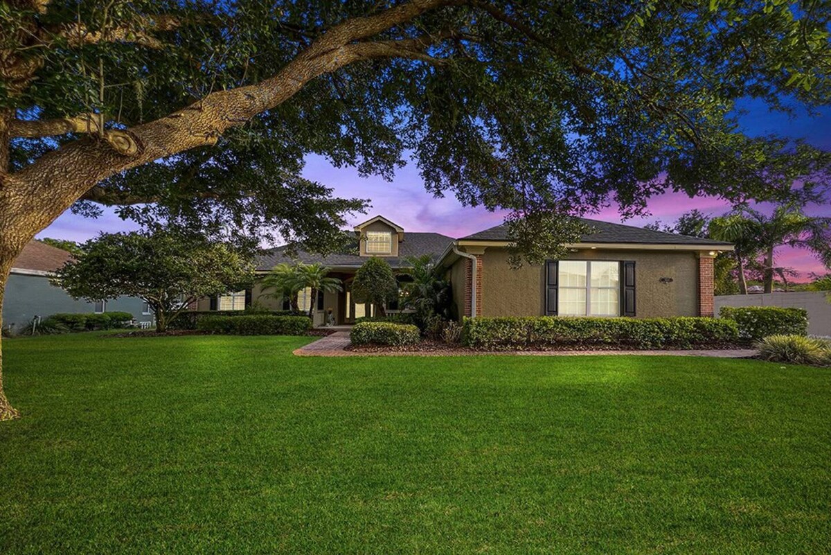 Elegant Home with Pool, Office, Theater, and Fence