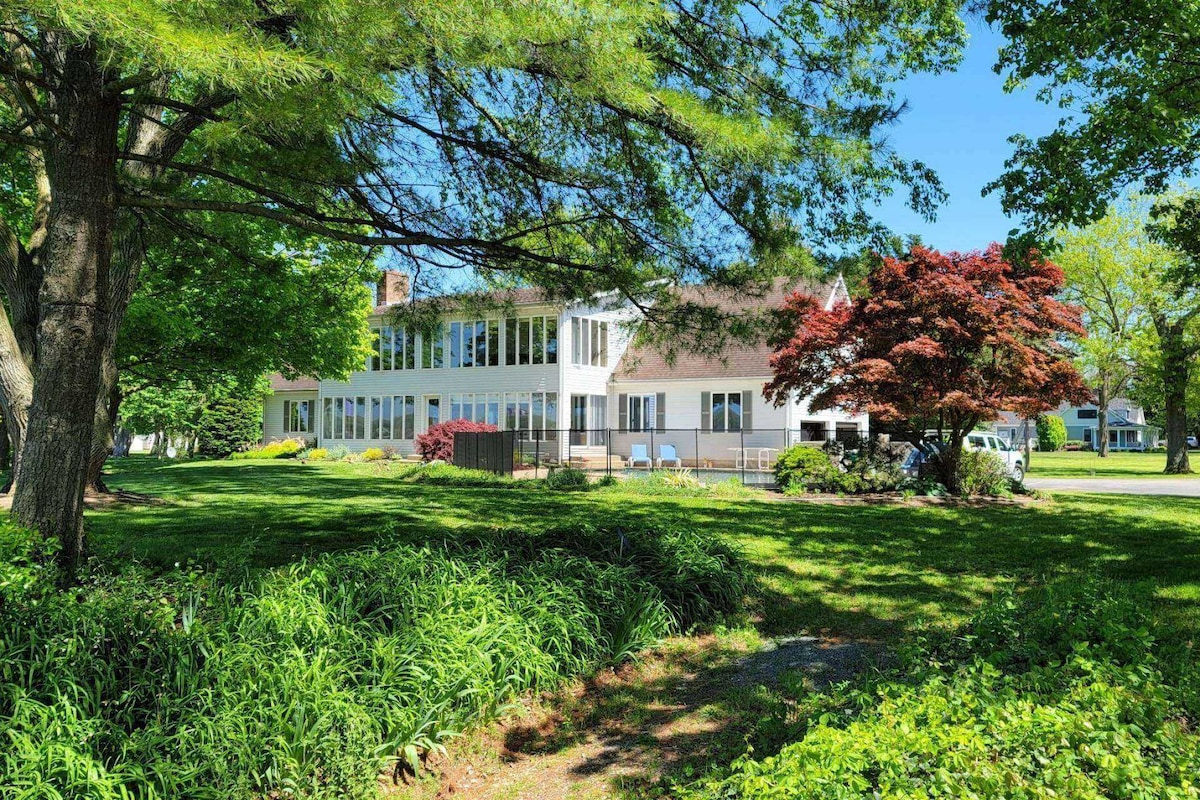 Private pier, pool at waterfront Chestertown home