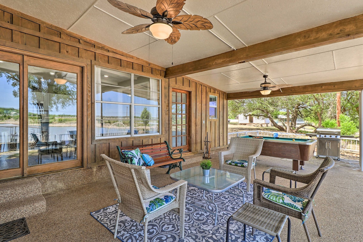 Waterfront Lake Brownwood Gem w/ Private Dock