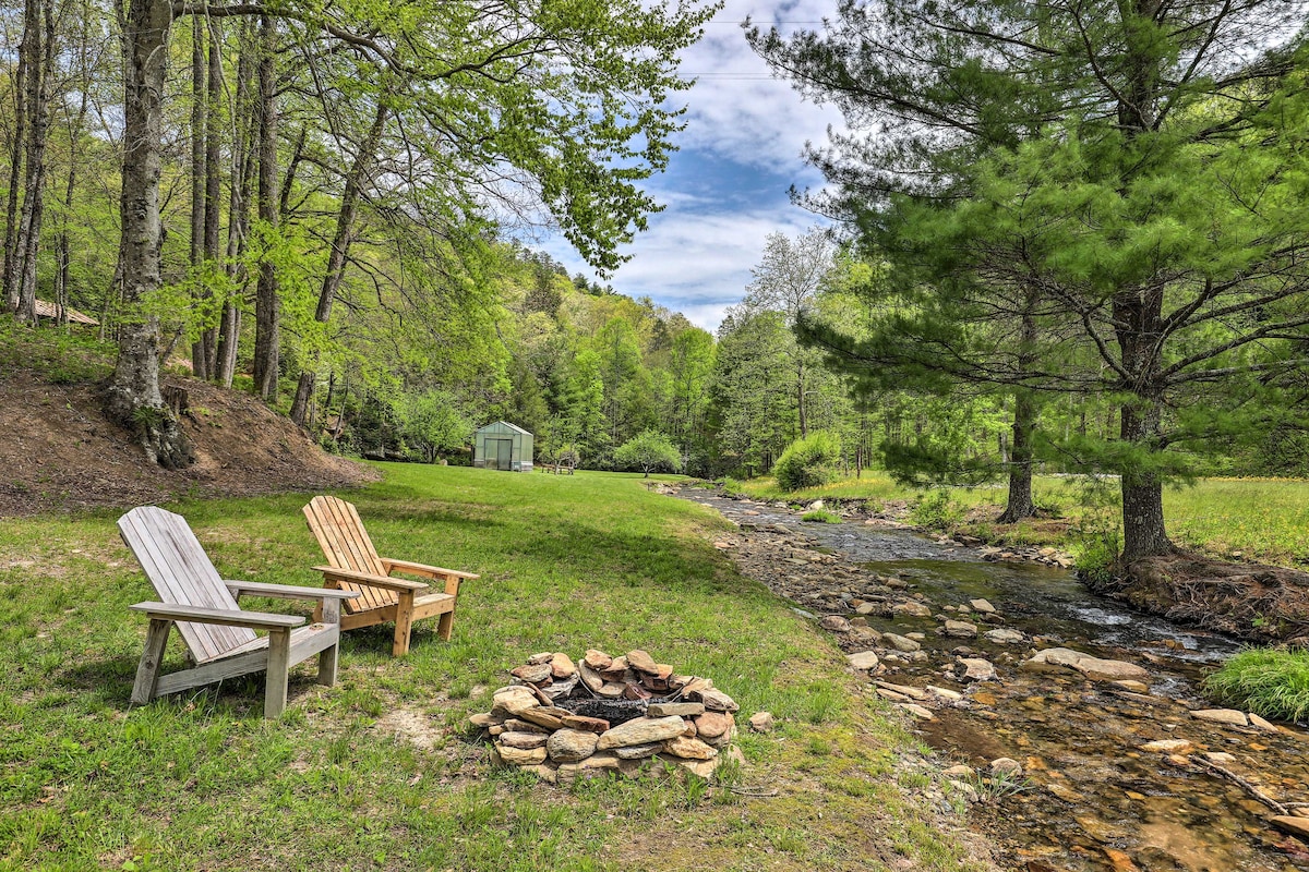 Creekside Retreat w/ Hot Tub - Pets Welcome!