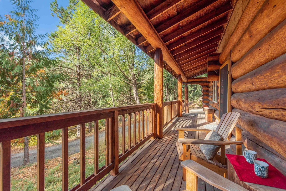 BBQ-20 Acres-Bear Ridge Cabin-Cozy Log Home