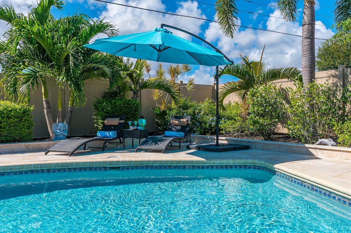 Ocean Ridge Oasis- Heated Pool|Firepit|Near Beach!