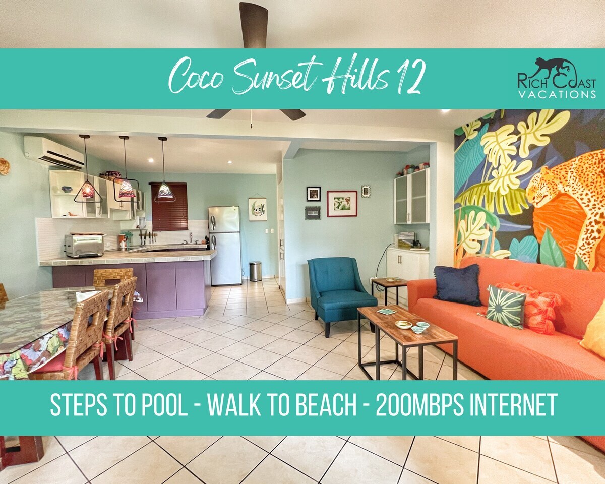 Steps to Pool - 200Mbps Internet - Walk to Beach