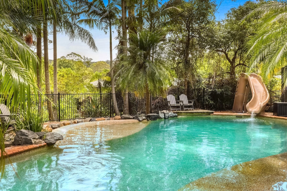 Moroccan Acreage|Heated Pool w Slide|Sleeps 22