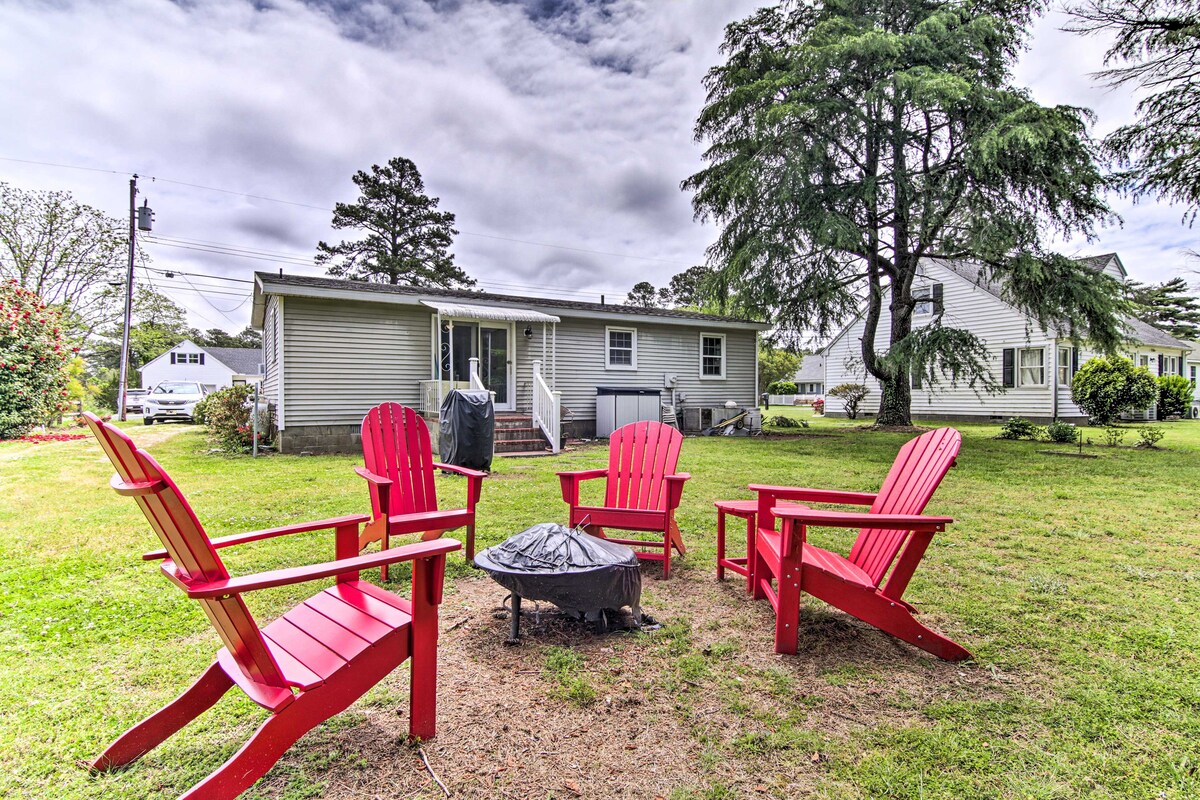 Home on Chesapeake Bay: Large Yard, Fire Pit