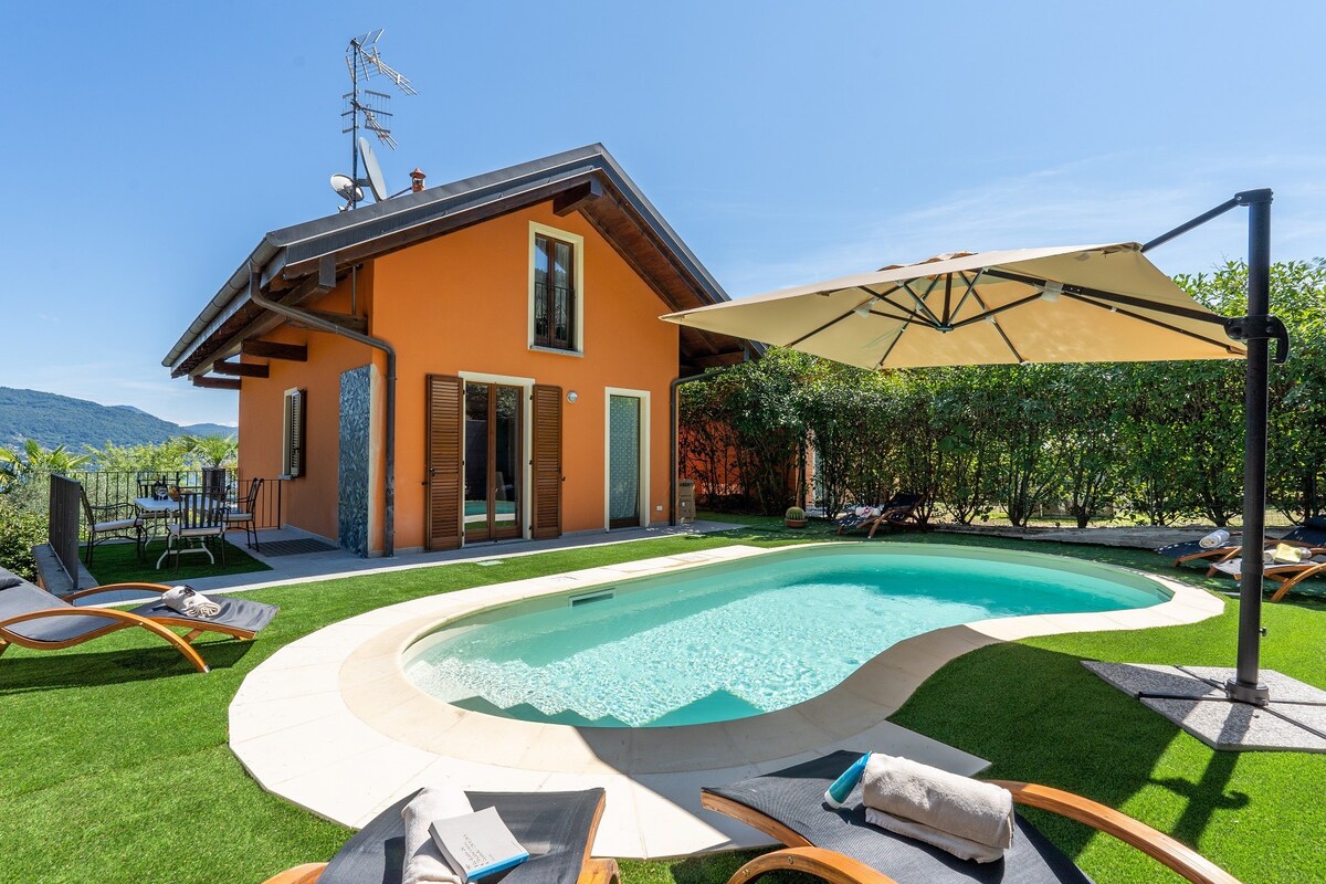 Palmito villa with pool in Baveno