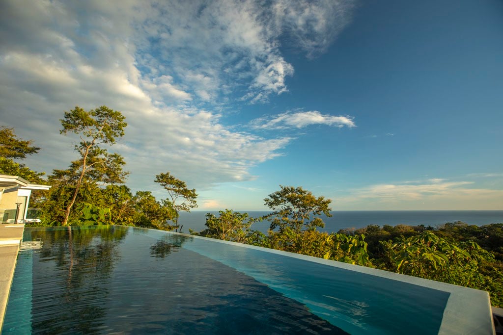 Luxury Ocean View Villa- Montezuma CR-King Bed.