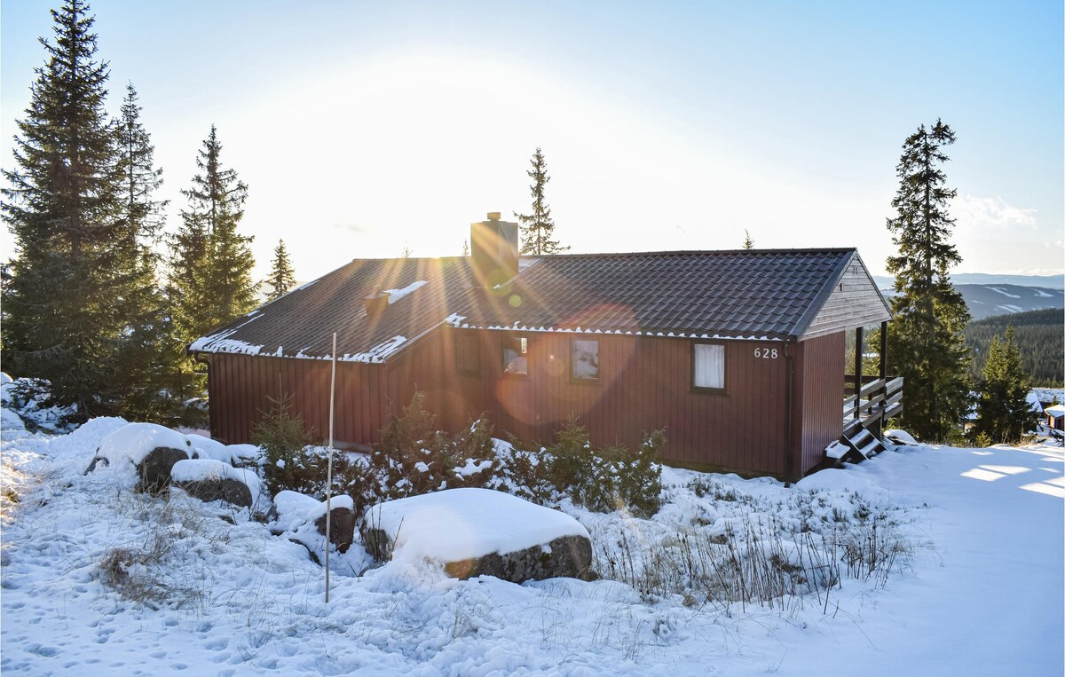 Sjusjøen的迷人房源，配有桑拿房和3间