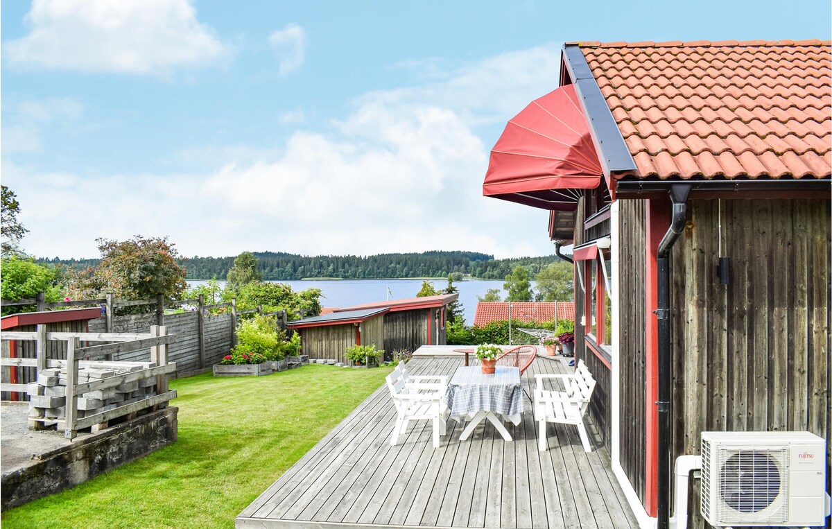 位于nässjö优质房源，可欣赏房屋海景