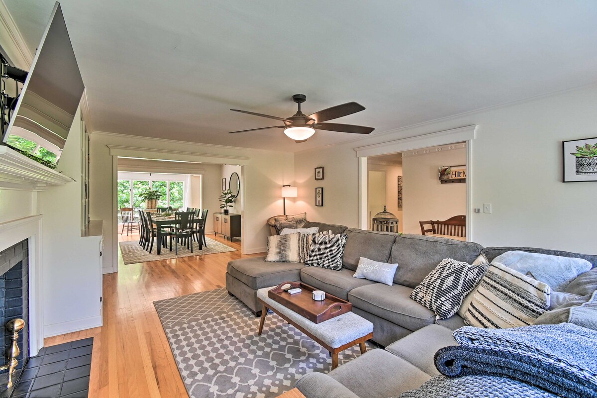 NEW! Artsy Southern Pines Home ~ 1 Mi to Downtown!