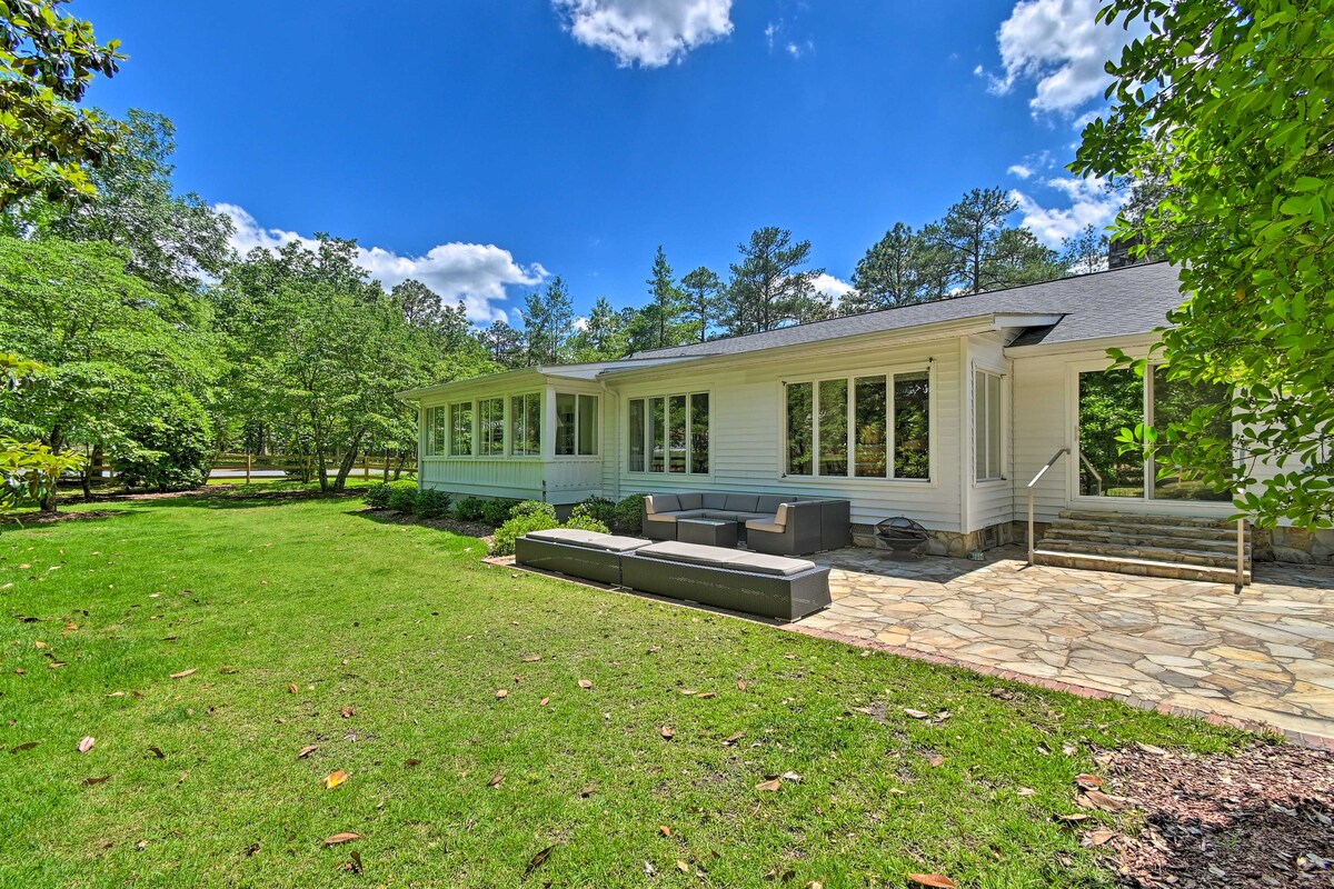 NEW! Artsy Southern Pines Home ~ 1 Mi to Downtown!