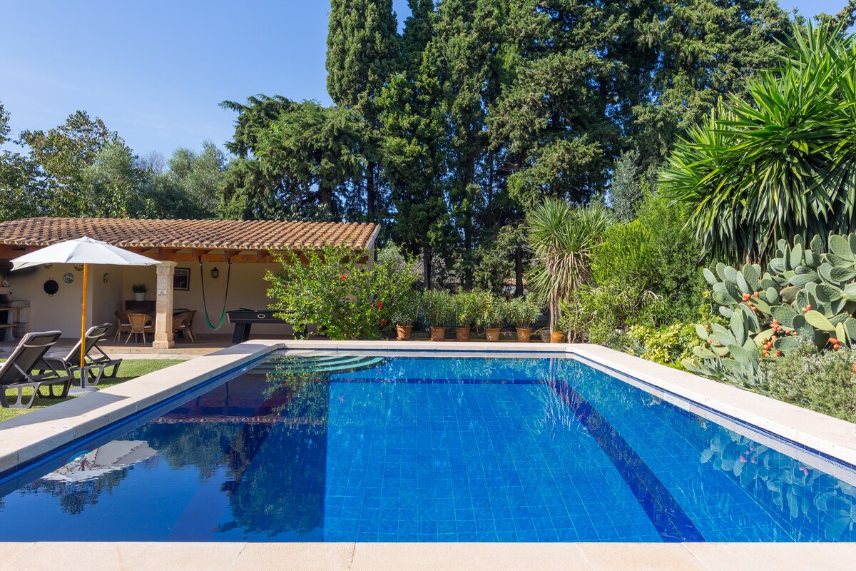 Finca heated pool, billard, table tennis