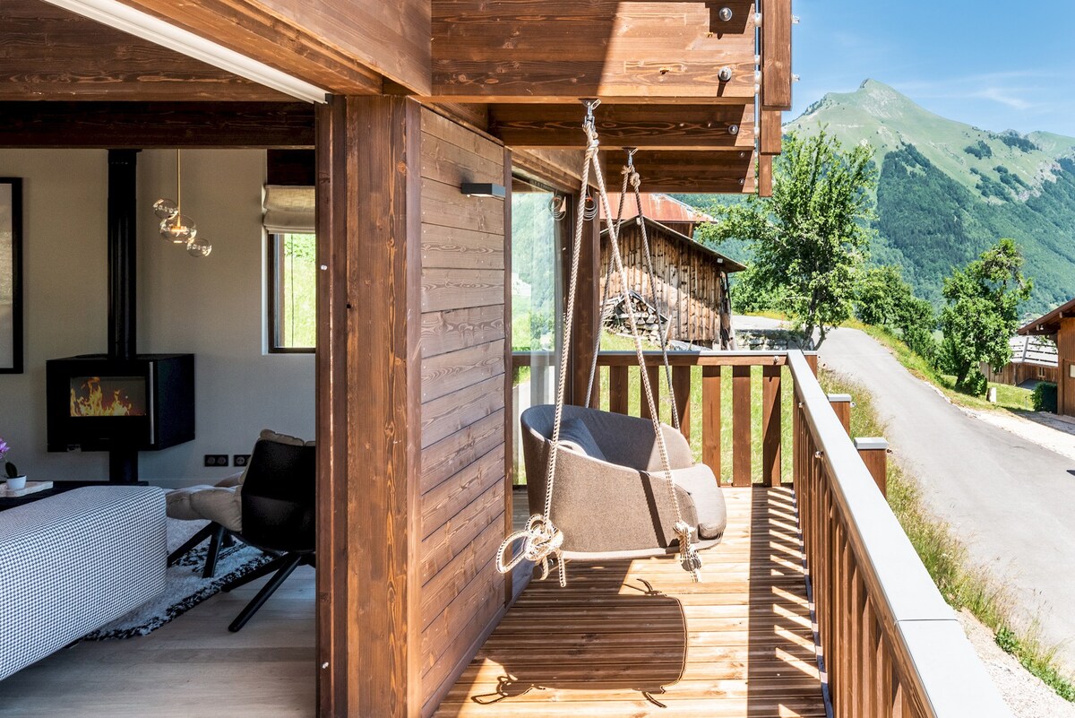 Cipolin -带私人水疗的设计度假木屋