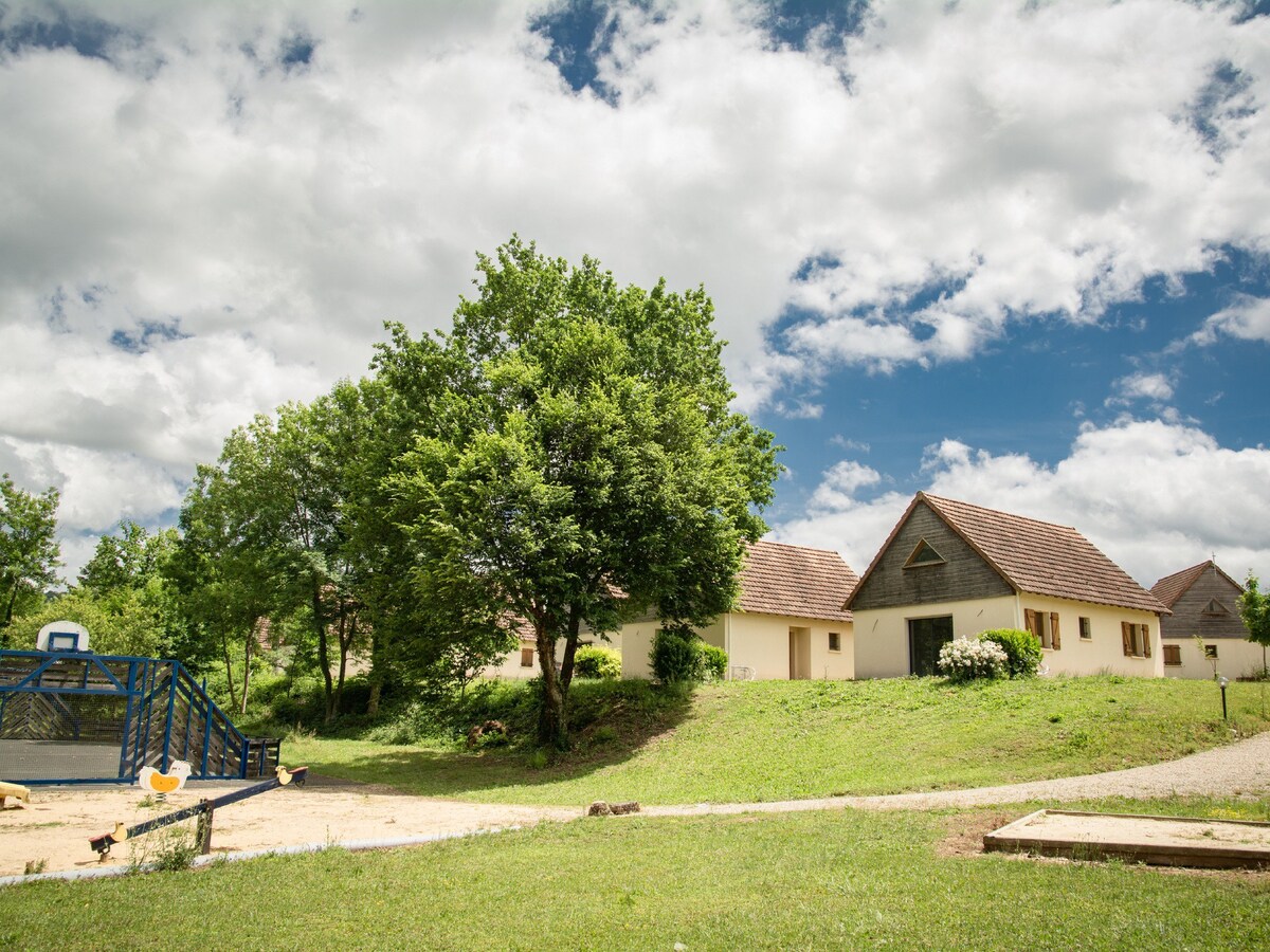 Combination of 2 houses on holiday park