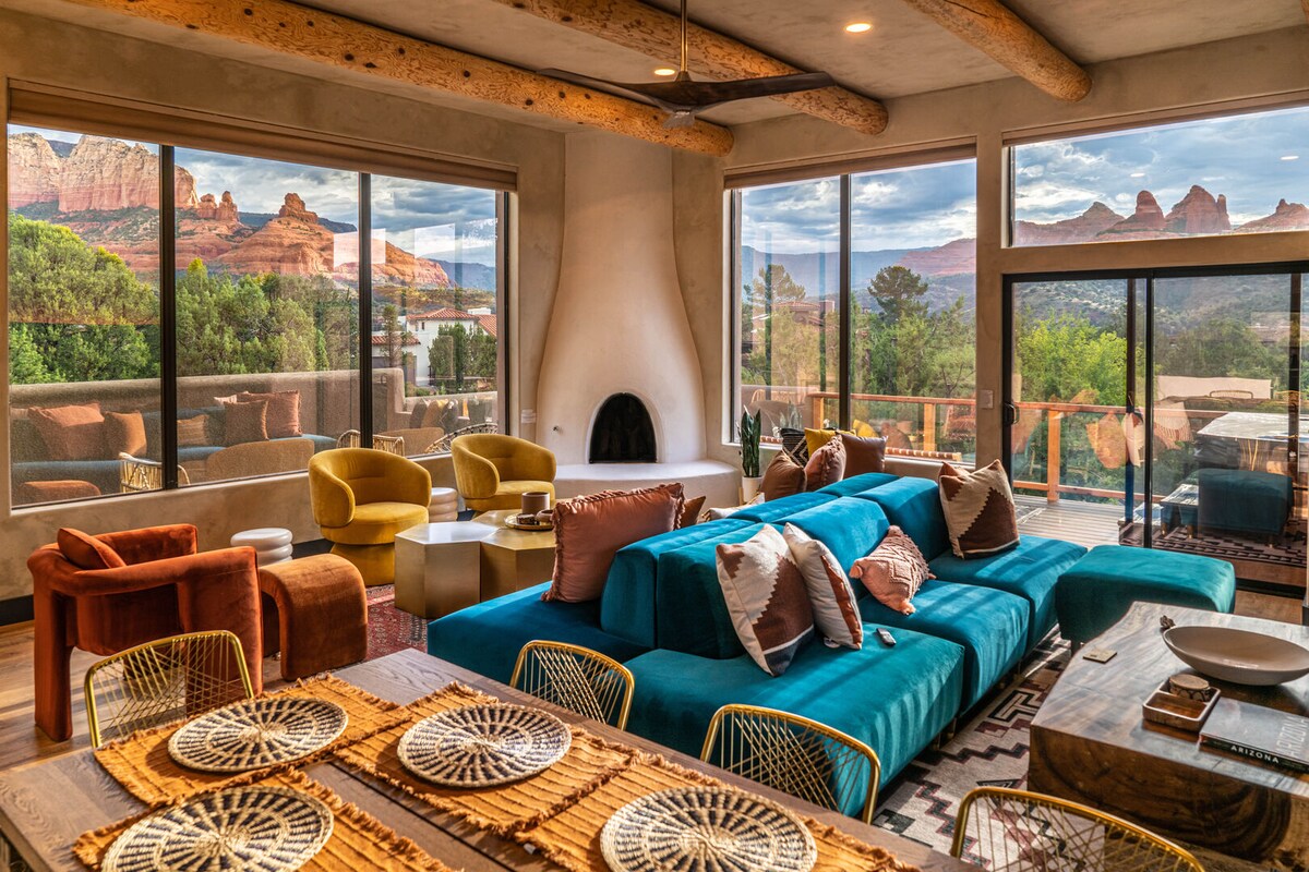 Sedona Hy View House Jacob -令人惊叹的景观和热水浴缸