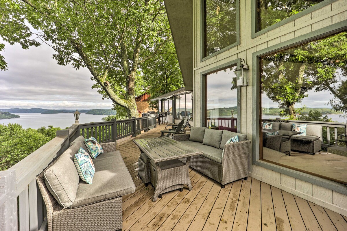 Spacious Beaver Lake Home w/ Stunning Views!