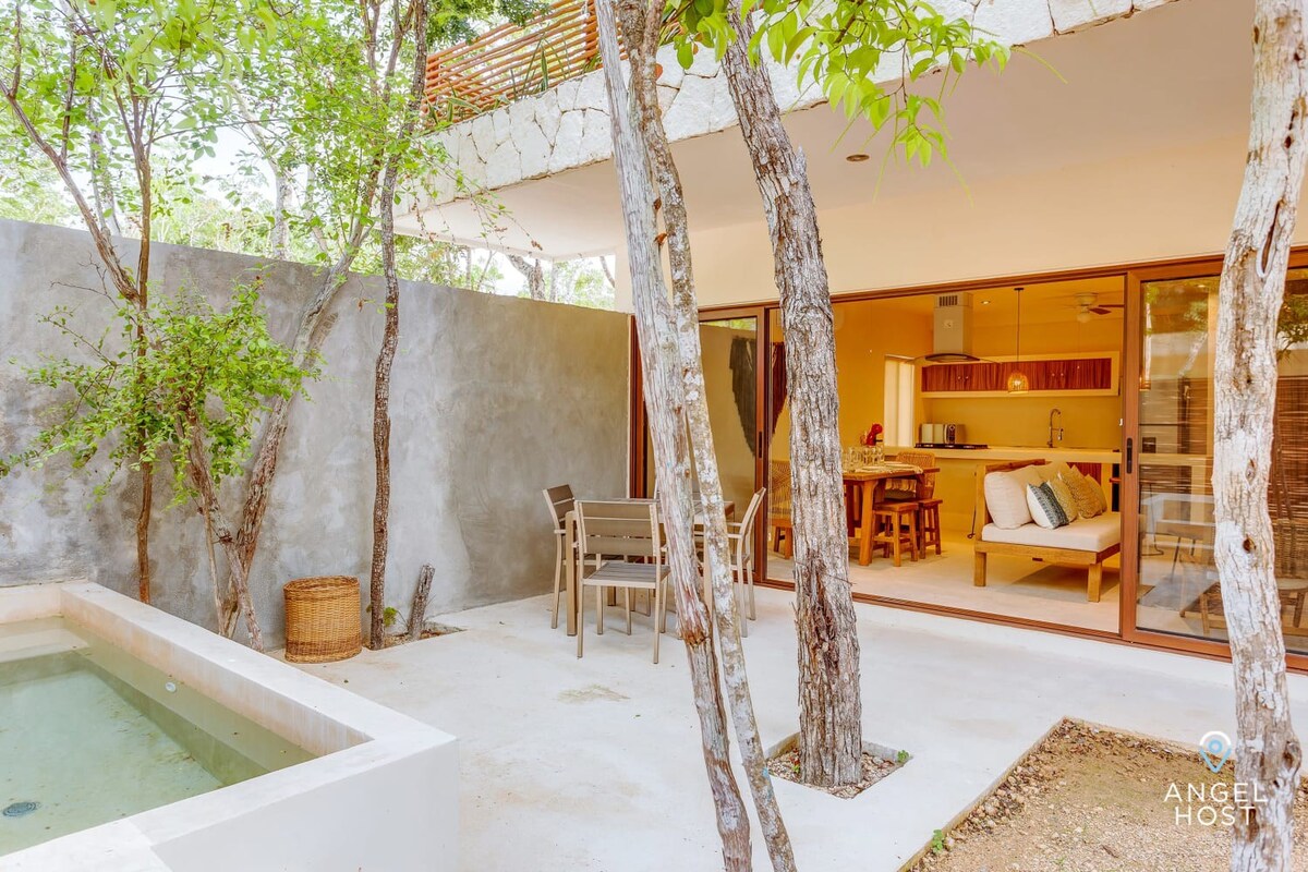 Private Plunge Pool & Yard + 2 Cenotes onsite