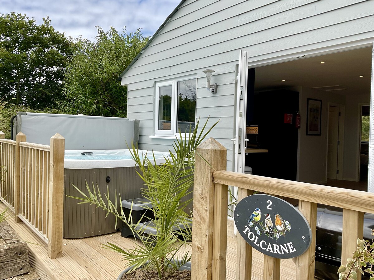 Tolcarne Lodge, Cornwall, Private Hottub