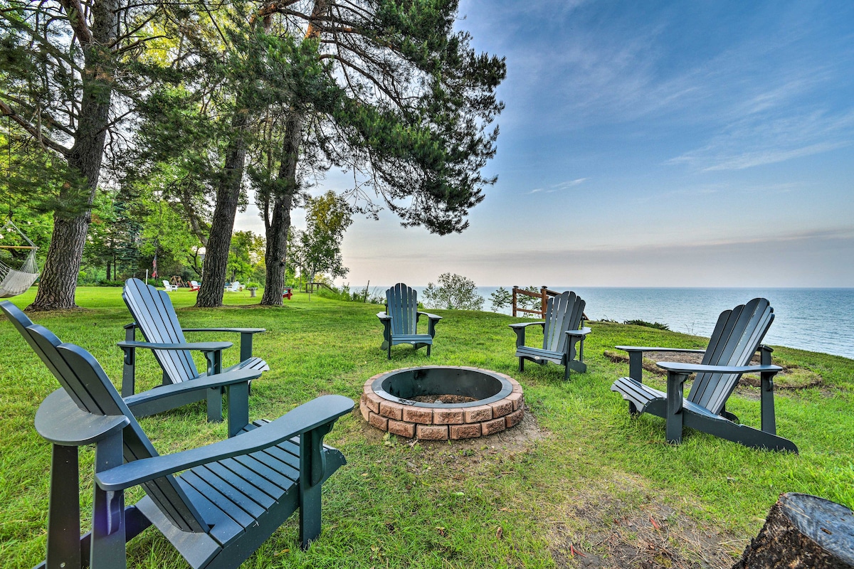 Waterfront Lake Huron Getaway: Private Beach!