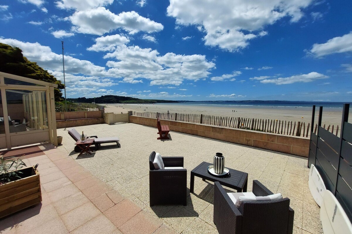 公寓地理位置优越，海景，可直接通往海滩， Plonévez-Porzay