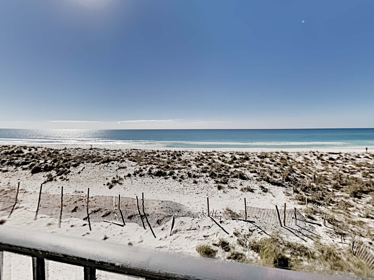 Gulf Winds #205 | Beachfront + Community Pool!