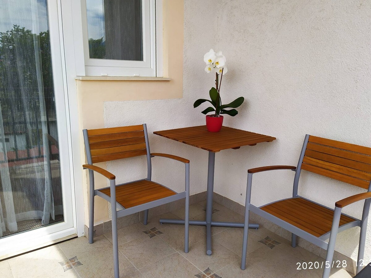 S-19860-a Room with terrace and sea view Novi