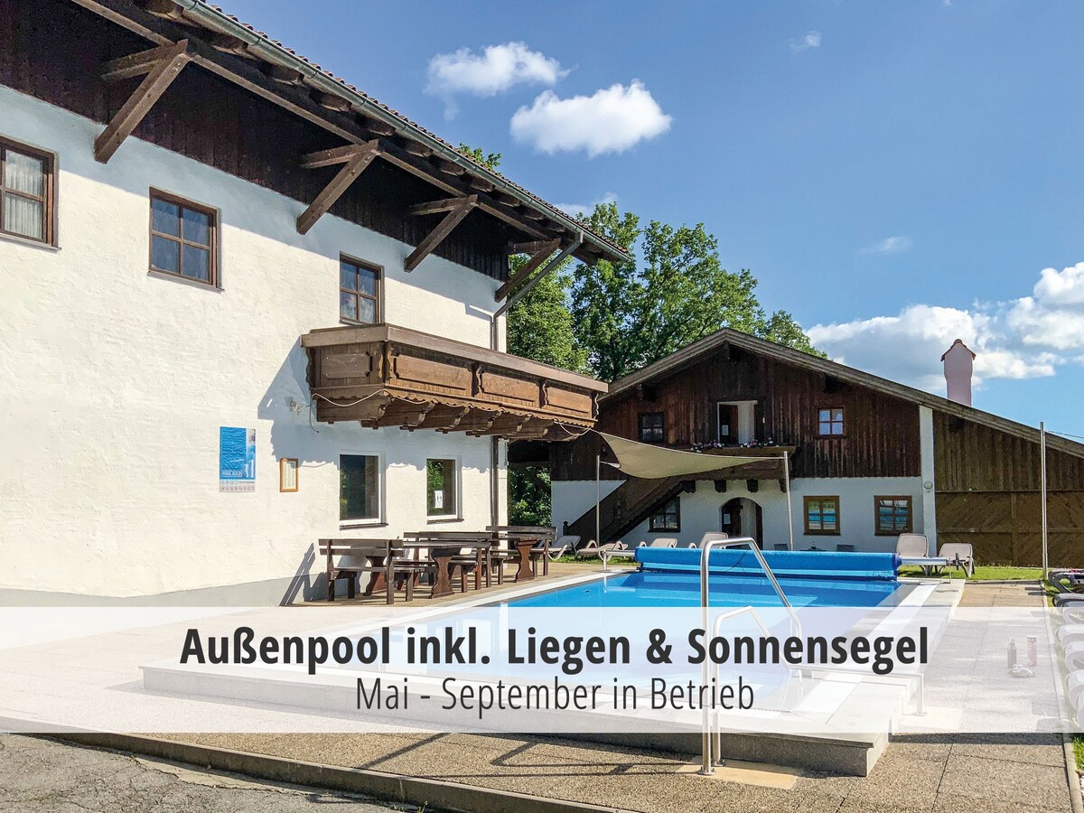 Ferienwohnung Freudensee, Pool, Bayerischer Wald