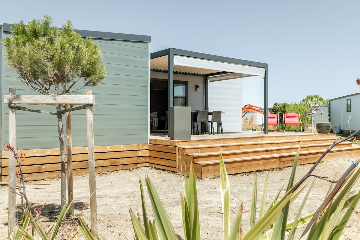 Chalet pour 4 dans une résidence avec piscine