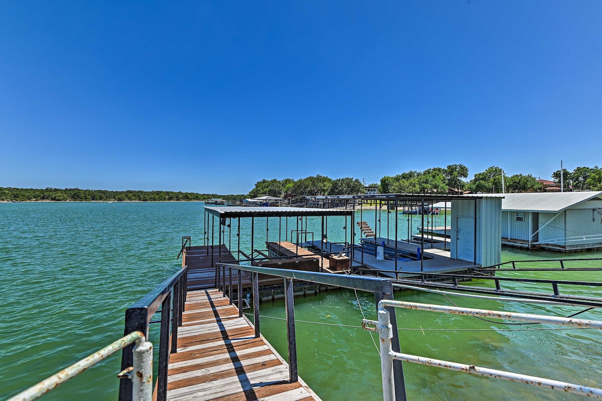 Lakefront Brownwood Home w/ Private Boat Dock