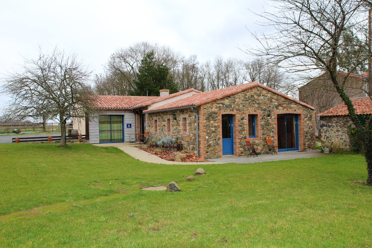 Amazing house for 8 ppl. with garden at Mouzillon