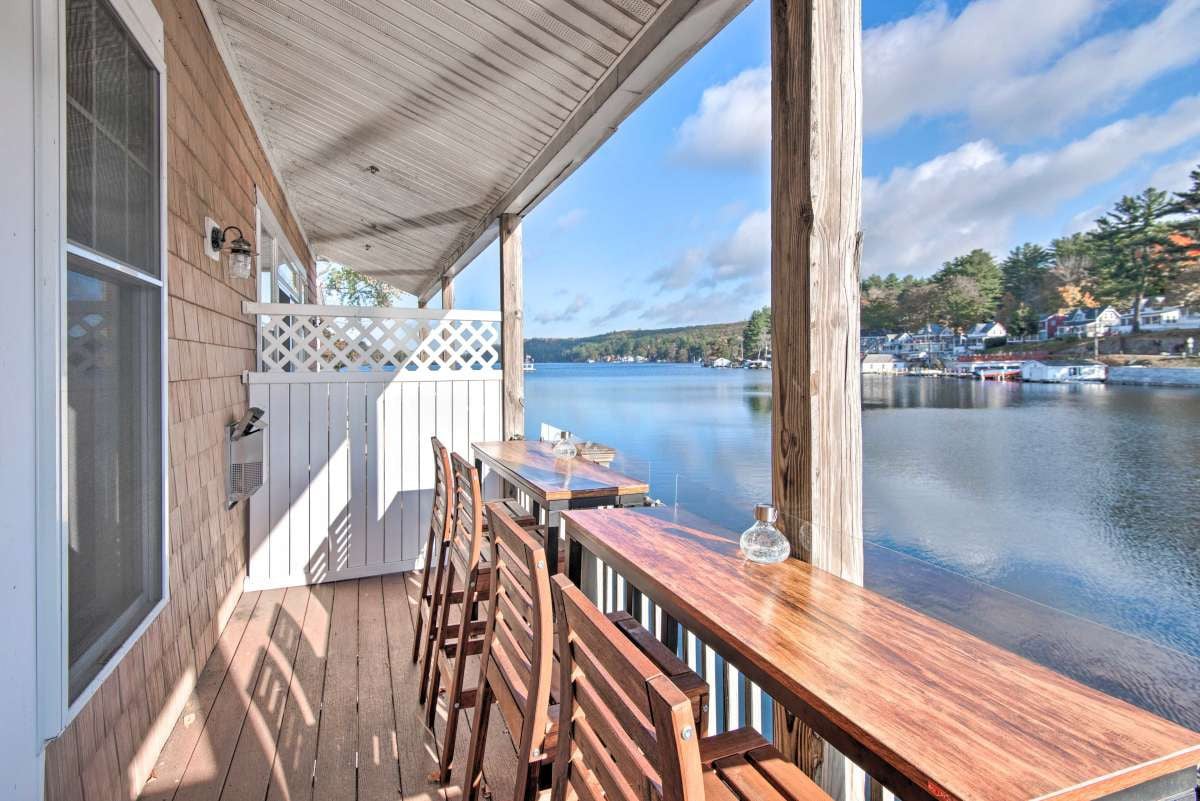 Lakeside Oasis w/ Boat Slip on Alton Bay!