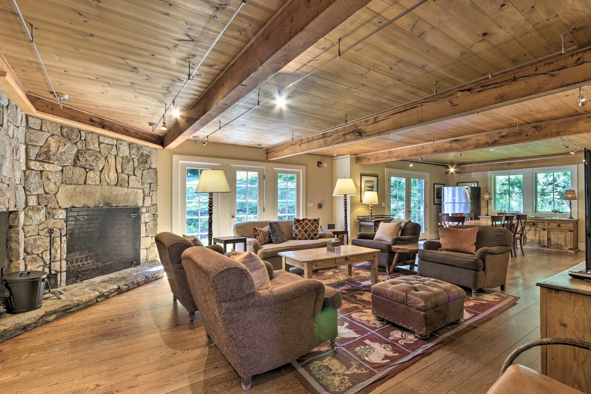 Stunning Warren Lakefront Home: Deck, Grill, Sauna