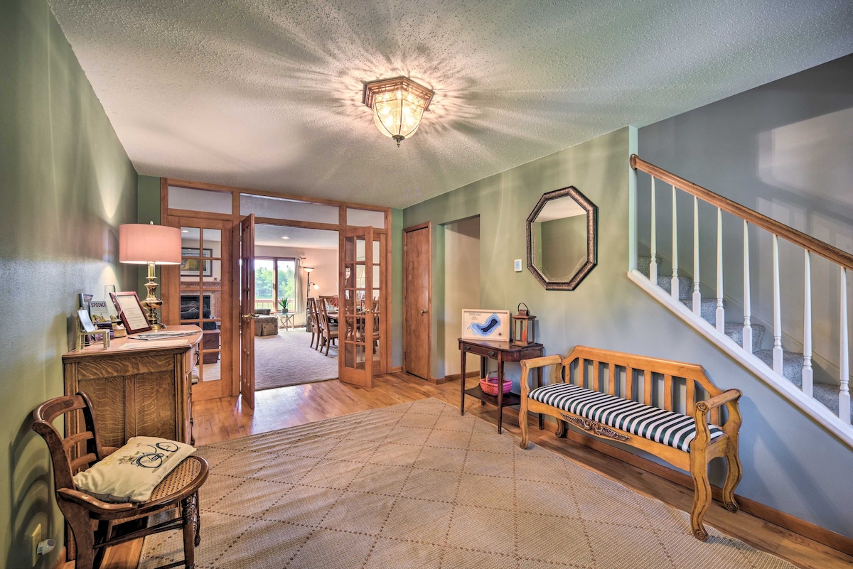 Lakeside Spooner Home w/ Game Room & Views!