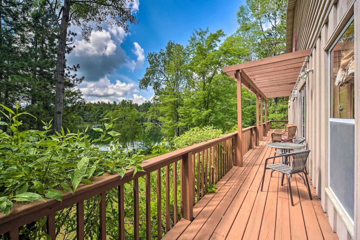 Lakeside Spooner Home w/ Game Room & Views!