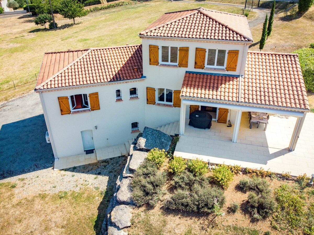 Modern villa with private pool and garden