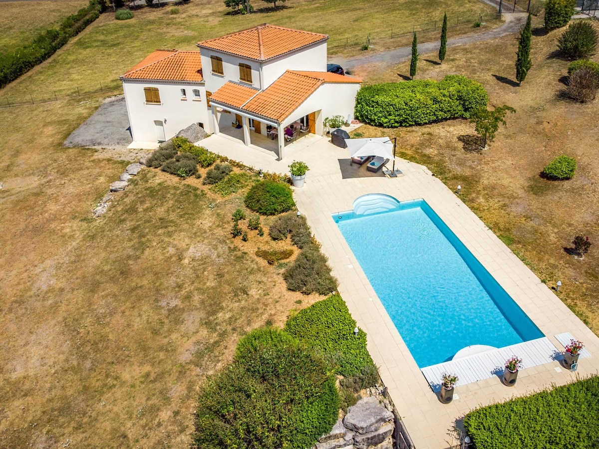 Modern villa with private pool and garden