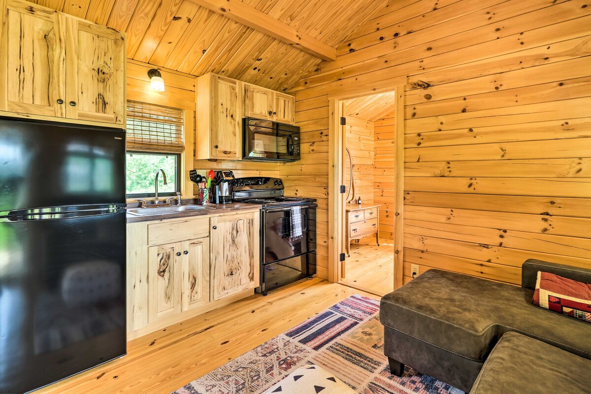 Sparta Tiny Cabin w/ Covered Deck + River Access!