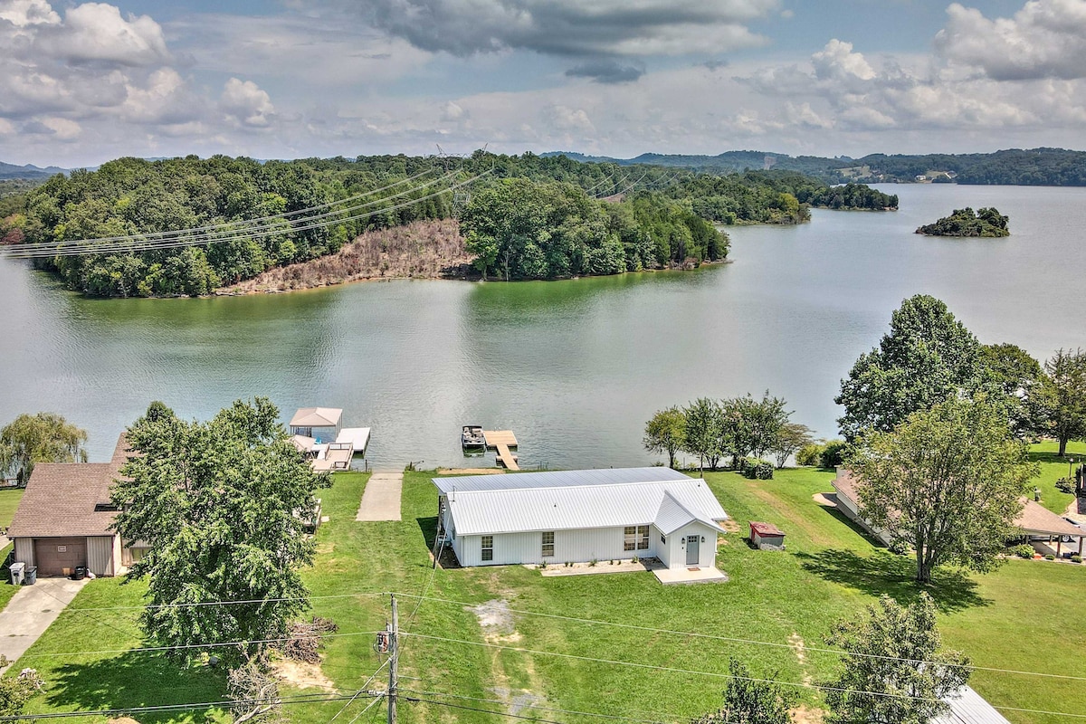 Cherokee Lake Home w/ Private Dock & Patio!