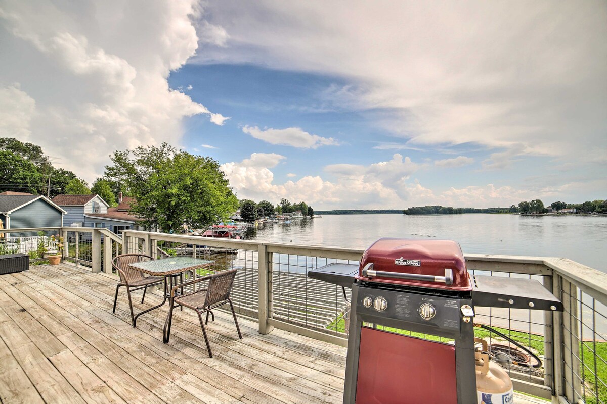 Waterfront Michigan Center Home w/ Boat Dock!